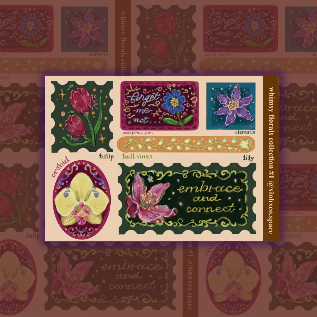 whimsy florals collection #1